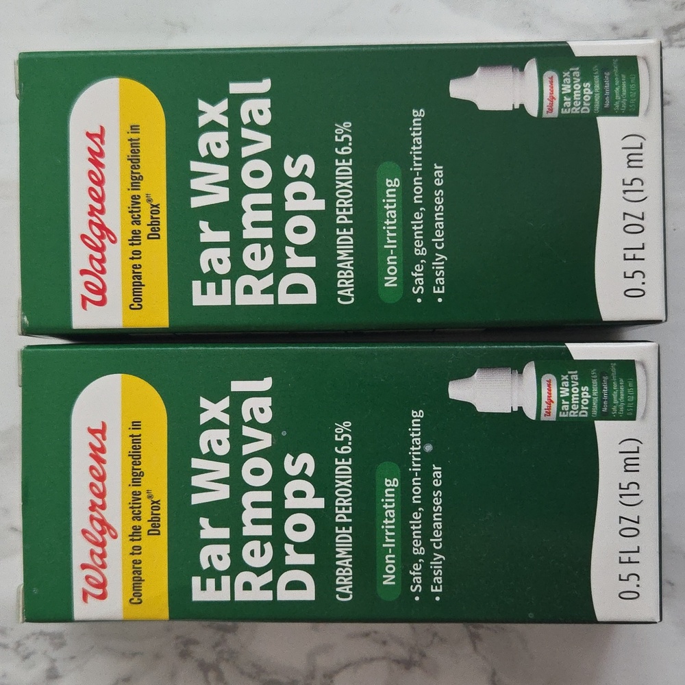 2 Ear wax removal drops NEW
